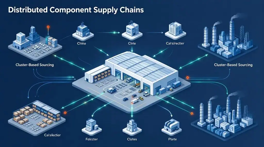 Single-Site Production vs. Distributed Component Supply Chains